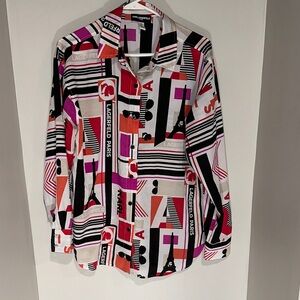 Karl Lagerfeld Multicolor Graphic Shirt. Size S.